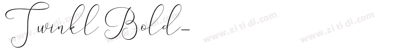 Twinkl Bold字体转换